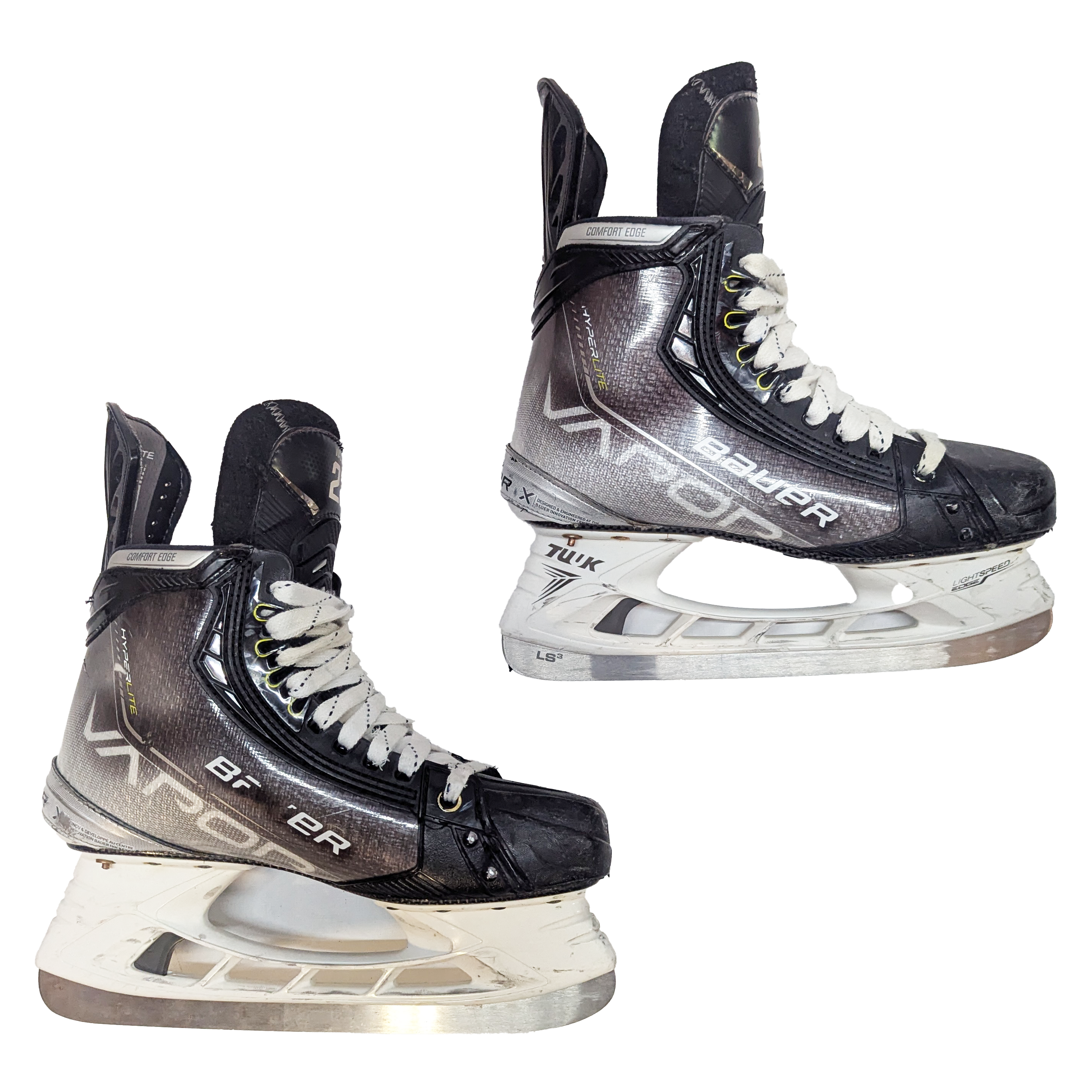 Bauer Vapor Hyperlite - Patins de hockey AHL Pro Stock d'occasion - Taille 8,5